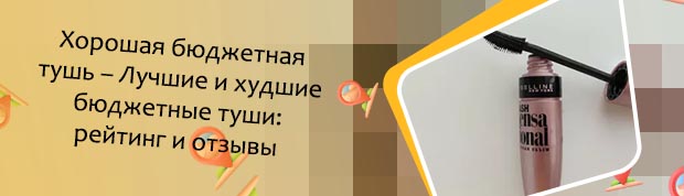 Лучшие бюджетные туши